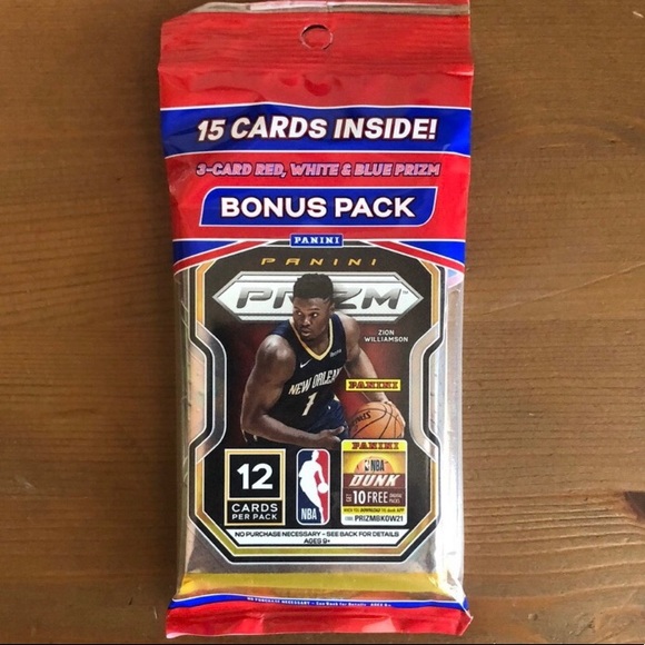 2020-21 Panini Prizm NBA Basketball Cello Bonus Pk